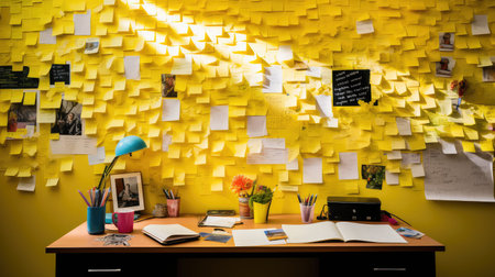 notes office yellowの素材