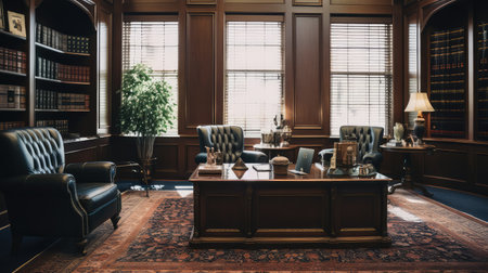 leather office interior designの素材