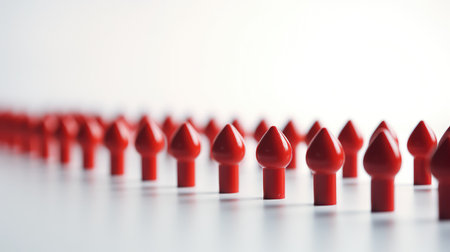 lined red push pinの素材