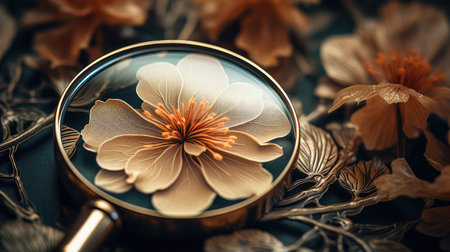 intricate magnifying glass zoomの素材