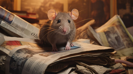 nestg rats in houseの素材