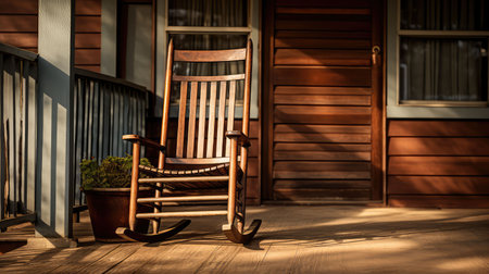 rocking old brown woodの素材