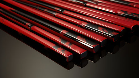 glossy red chopsticksの素材