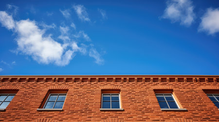 sky red brick textureの素材