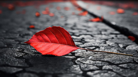 up red leaf asphaltの素材