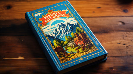 rustic old paperback book coverの素材