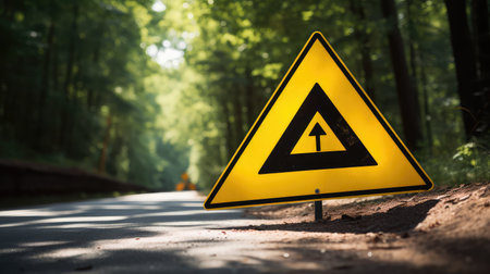 sign road triangleの素材