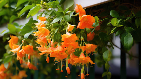 bees may flowers orangeの素材