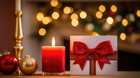 holiday red christmas cardの素材