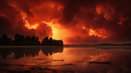 surreal smokey redの素材