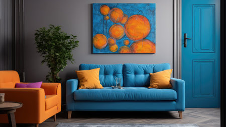 color modern living room doorの素材