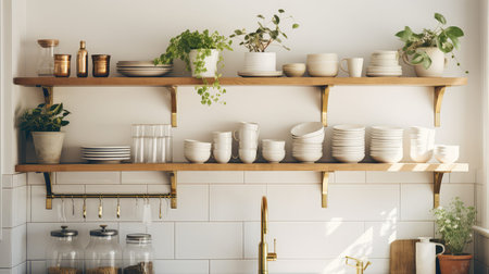 dishes kitchen shelvesの素材