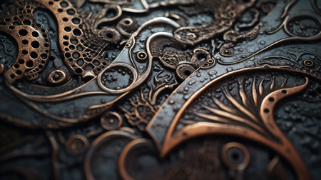 weathered rough metal textureの素材