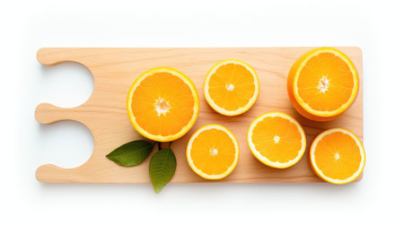 board orange juice white backgroundの素材