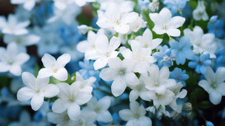 petals white blueの素材