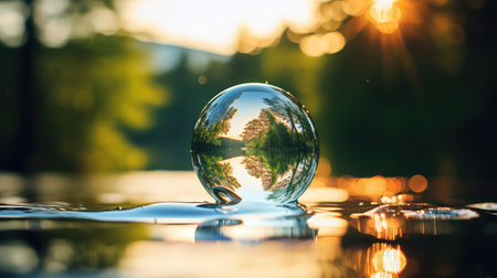 calm water bubbleの素材