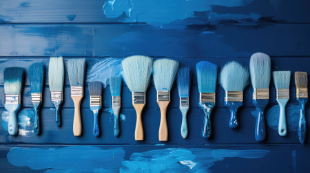 hues blue brushの素材