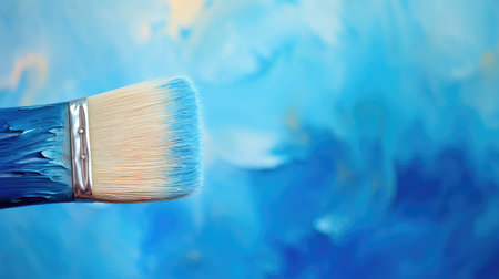 bristles blue brush backgroundの素材