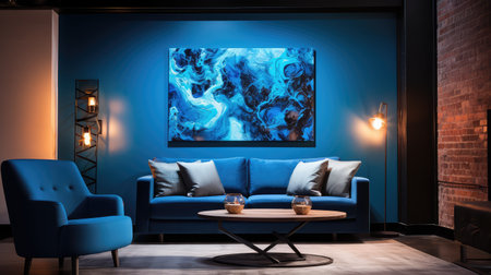 colors blue abstract futuristic blackの素材