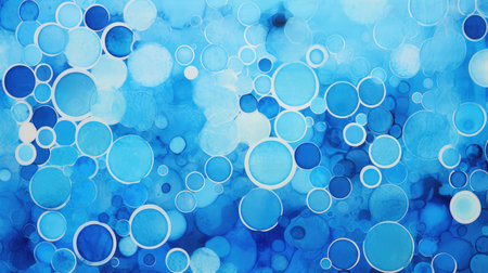 shades blue circle patternの素材