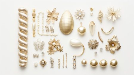 stylish white gold backgroundの素材