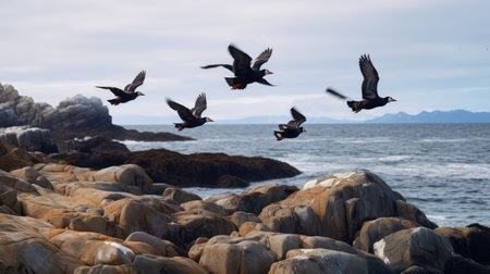 flying black scoterの素材