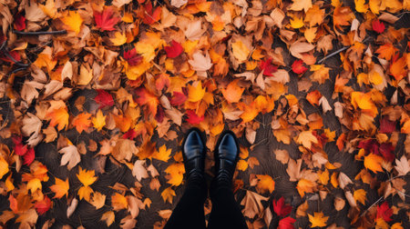 leaves black mom working from homeの素材