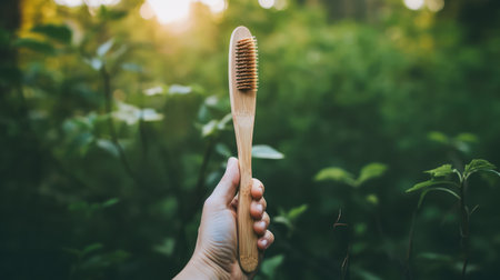 natural toothbrush woodenの素材