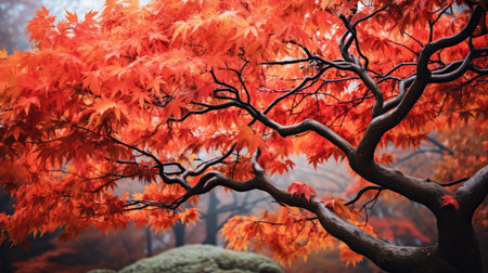 deciduous tree leavesの素材