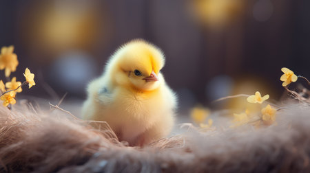 fluffy spring easter backgroundの素材