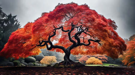 foliage trees blackの素材