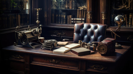 desk vintage officeの素材