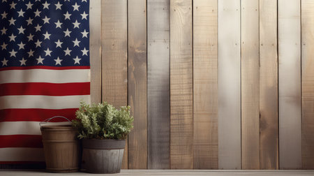 shiplap american flag wallの素材