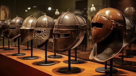 historical wooden helmの素材