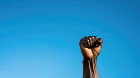 power black raised fistの素材