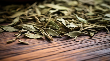 natural tea leaves backgroundの素材