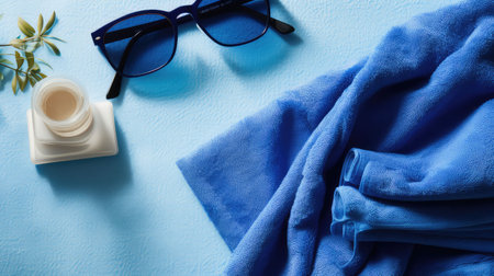 relaxation blue flat layの素材