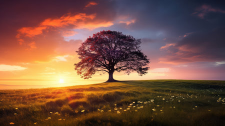 silhouette tree springの素材