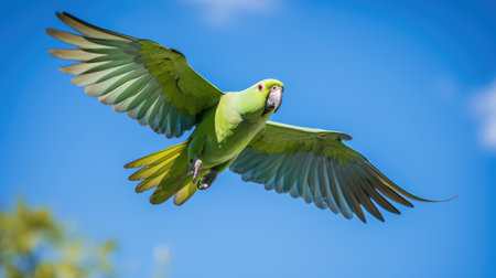 plumage green parrotの素材