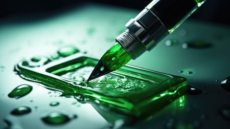 fountain green inkの素材