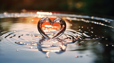 he heart water dropの素材