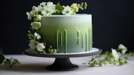 cake gradient greenの素材