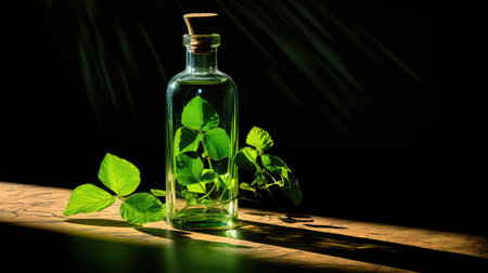 sunlight bottle leavesの素材