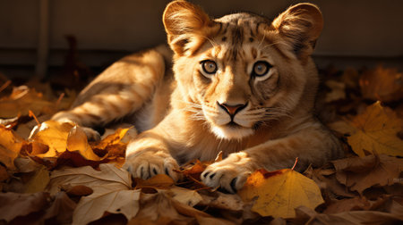 sunlight lion leafの素材