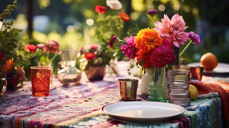 eclectic flower tableの素材