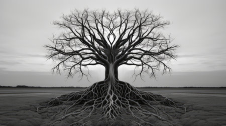 relationships brain tree rootsの素材