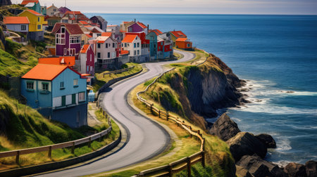 coastal curve roadの素材