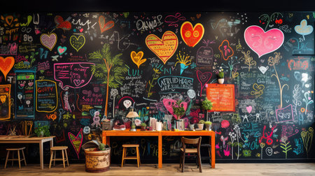 classroom chalkboard wallの素材