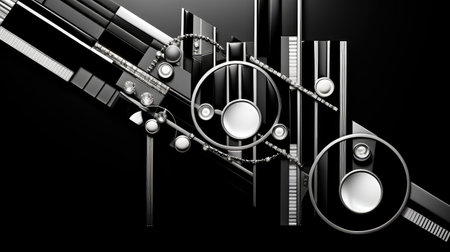 abstract jewelry black backgroundの素材