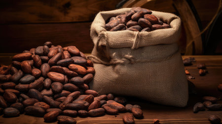 contrast cacao beans bagの素材